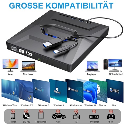 Usb 0 externes cd dvd - externes, cd/dvd