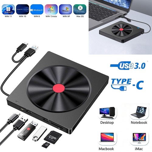 Usb 0 externes cd dvd - 7-in-1, cd/dvd