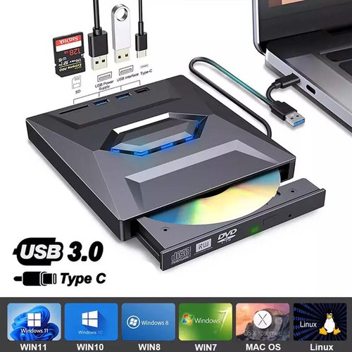 Usb type externes cd - type,
